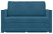 vidaXL - Ligbed - Sofa - 2-in-1 - Blauw - 124x204x61 - cm - Velours