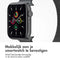 imoshion Milanees magnetisch bandje - Geschikt voor Apple Watch 1, 2, 3, 4, 5, 6, 7, 8, 9, 10 (42 mm), SE - 38/40/41 mm - Grijs - S