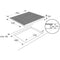 ETNA KIF680DS - Inductiekookplaat 80 cm - 4 zones - Matte kleur