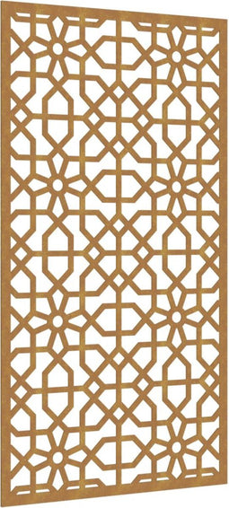 vidaXL - Wanddecoratie - tuin - Moors - ontwerp - 105x55 - cm - cortenstaal