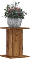 vidaXL - Plantenstandaards - 2 - st - 30x30x40 - cm - bewerkt - hout - oud - houtkleurig
