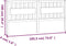 vidaXL - Hoofdbord - 185,5x4x100 - cm - massief - grenenhout - grijs
