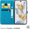 iMoshion Hoesje Geschikt voor Honor 90 Pro Hoesje Met Pasjeshouder - iMoshion Mandala Bookcase - Turquoise