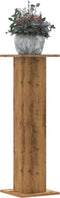 vidaXL - Plantenstandaards - 2 - st - 30x30x95 - cm - hout - artisanaal - eiken