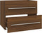 vidaXL - Wastafelkast - 60x38,5x48 - cm - bewerkt - hout - bruin - eikenkleur