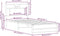 vidaXL - Bedframe - zonder - matras - hout - gerookt - eikenkleurig - 80x200 - cm