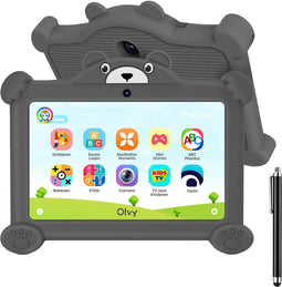 Olvy K7 OLVY PRO - Kindertablet - 96GB - Ouderlijk Toezicht - 7 Inch - Grijs