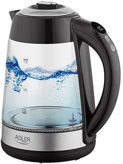 Adler AD 1285 - Waterkoker - 1,7L met temperatuurregeling en LCD-display - Zwart
