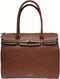 Gigi Fratelli Dames Leren Laptoptas 15 inch Romance ROM0038 Brandy