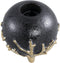 PTMD Quin Black Ceramic Tealight Gold Branches Base