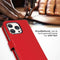 Selencia iPhone 15 Pro - Echt Lederen Bookcase - 3 Pashouders - Rood