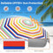 Coast Draagbare Strandparasol - 200 cm - Kantelmechanisme en Zandanker - Multicolor