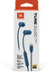 JBL Tune 310C - Bedrade oordopjes - JBL Pure Bass - Blauw