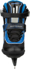 Nijdam North Glider - IJshockeyschaatsen - Semi-Softboot - Zwart/Blauw - Maat 43