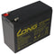 KungLong WP10-12SE - Accu - 12V 10Ah 151x65x112mm 6.3mm plug contacten