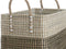 Basket spelset Home ESPRIT Wit Zwart Natuurlijk Zeegras Boho 44 x 25 x 38 cm (2 Onderdelen)