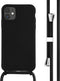 iMoshion Hoesje Geschikt voor iPhone 11 Hoesje Met Koord - iMoshion Siliconen hoesje met koord - Zwart