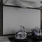 vidaXL - Spatscherm - keuken - 100x60 - cm - gehard - glas - wit