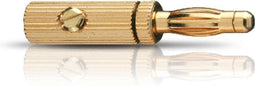Oehlbach Banana B3 Pin - Banaanstekkers voor luidsprekerkabels - 24-kt. verguld - Goud (4 stuks)