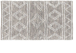 Tapijt Wit Grijs 60 % Katoen 40 % Polyester 80 x 150 cm