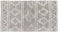 Tapijt Wit Grijs 60 % Katoen 40 % Polyester 80 x 150 cm