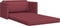 vidaXL - Vloersofa - Bed - 2-in-1 - wijnrood - 124x71x78 - cm - textiel
