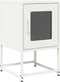 vidaXL - Nachtkastje - 36x39x60,5 - cm - koudgewalst - staal - wit