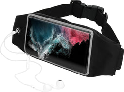 Mobiparts Galaxy S22 Ultra - Sport Belt - Touchscreen Waterbestendig - Zwart