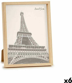 Fotolijsten Bruin Plastic (21,7 x 2 x 26,7 cm) (6 Stuks)