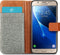 iMoshion Hoesje Geschikt voor Samsung Galaxy J5 (2016) Hoesje Met Pasjeshouder - iMoshion Luxe Canvas Bookcase - Grijs