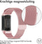 imoshion Milanees magnetisch bandje - Geschikt voor Fitbit Charge 5, Charge 6 - Roze - M