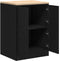 vidaXL - Garagekast - 60x51x85 - cm - massief - grenenhout - zwart