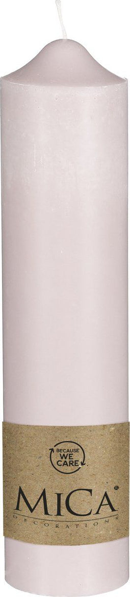 Mica Decorations Kaars - H30 x Ø7 cm - Roze