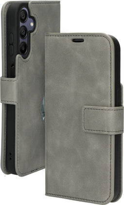 Mobiparts Galaxy A15 - Classic Wallet Case - Ruimte voor pasjes - Granite Grey