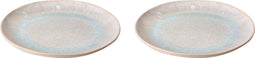Palmer Bord Light Blue Sea 28.5 cm Blauw Wit Stoneware 2 stuks