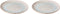 Palmer Bord Light Blue Sea 28.5 cm Blauw Wit Stoneware 2 stuks