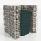 vidaXL - Schanskorf - enkele - vuilnisbak - ombouw - 110x100x120 - cm - staal
