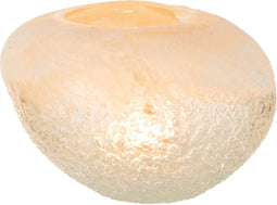 J-Line theelichthouder Bol - glas - beige