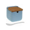 Suikerpot Versa Blauw Keramisch Bamboe Dolomite 8,3 x 8,3 x 8,3 cm