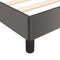 vidaXL Bedframe - Kunstleer - Grijs - 140x190 cm