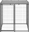 vidaXL - Hondenkennel - 2,42 - m² - staal - zilverkleurig