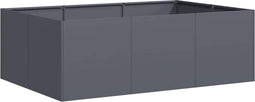 vidaXL - Plantenbak - 120x80x40 - cm - staal - antracietkleurig