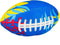 Summertime Soft Water Splash Mini Rugbybal Geel/Blauw