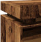 vidaXL - Nachtkastjes - met - LED-verlichting - 2 - st - 40x39x48,5 - cm - oud - hout