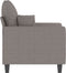 Fauteuil 60 cm stof taupe