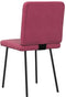 vidaXL - Eetkamerstoelen - 2 - st - fluweel - wijnrood