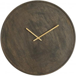 Veti klok Ø41 cm - mangohout/donkerbruin