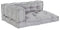 vidaXL - Pallet - Sofa - Kussen - met - Arm- - en - Rugsteun - - - Grijs - Stof