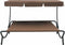 vidaXL - Loungebed - met - luifel - bruin