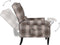 vidaXL Fauteuil stof beige